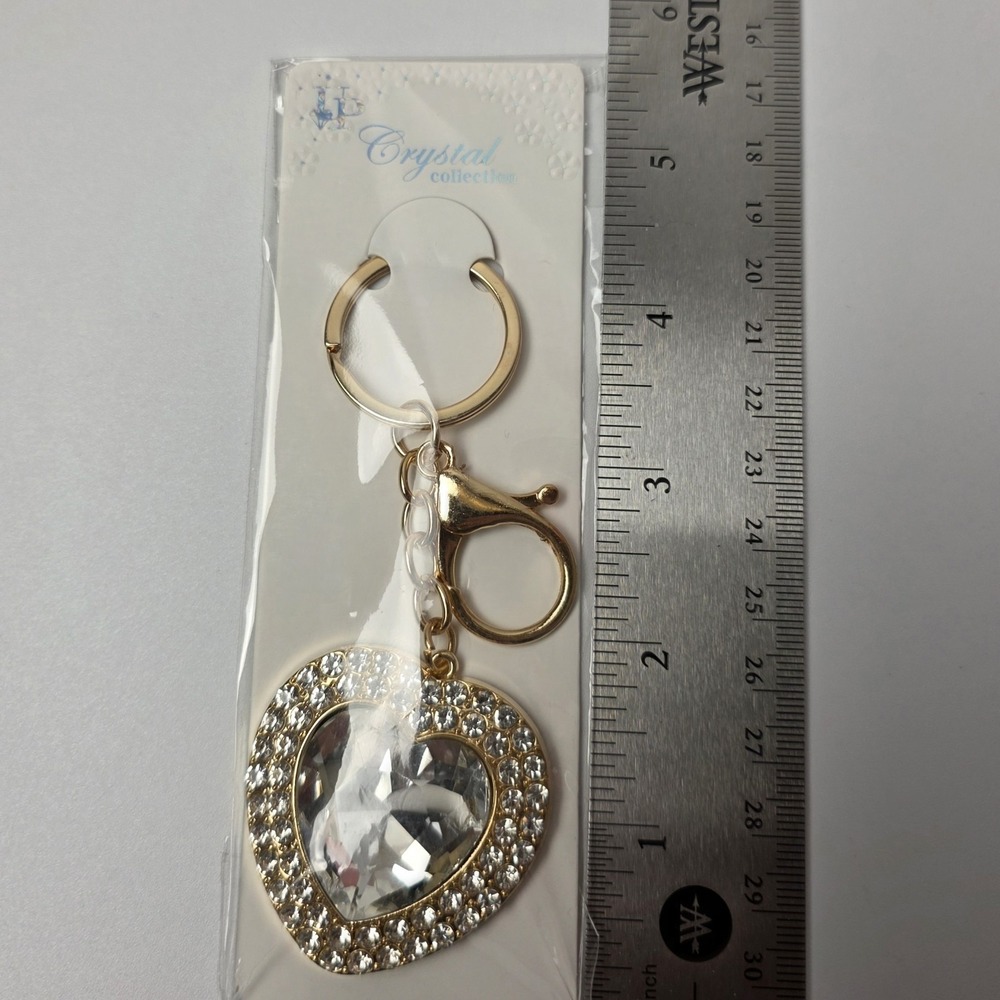 4 Heart Charms For Purses or Charms for Keys Pink #0468 - Picture 6 of 6